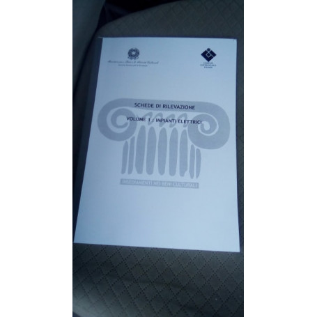 schede di rilevazione volume 1:impianti elettrici