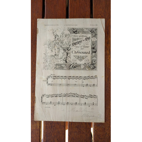 Oeuvre posthume Matinee de Mai pour le piano