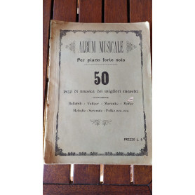 Album musicale per piano forte solo 50 pezzi di musica dei migliori maestri