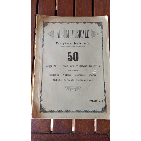 Album musicale per piano forte solo 50 pezzi di musica dei migliori maestri