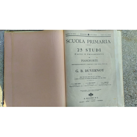 Scuola primaria 25 studi facili e progressivi per pianoforte