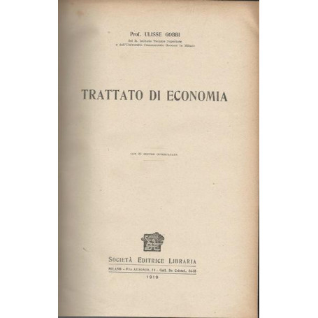 TRATTATO DI ECONOMIA
